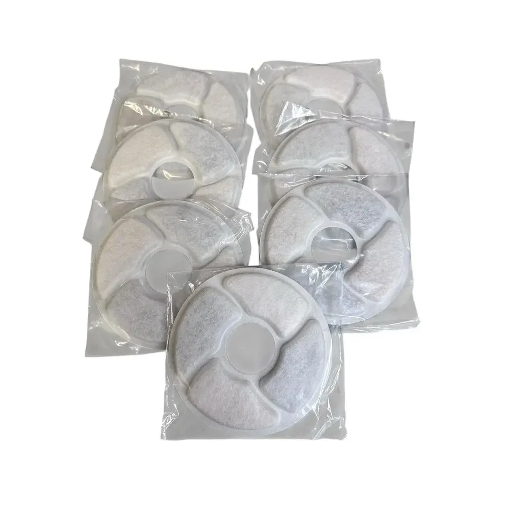 Cat Pet Water Fountain Filters Replacement Filters Circle 7 pack